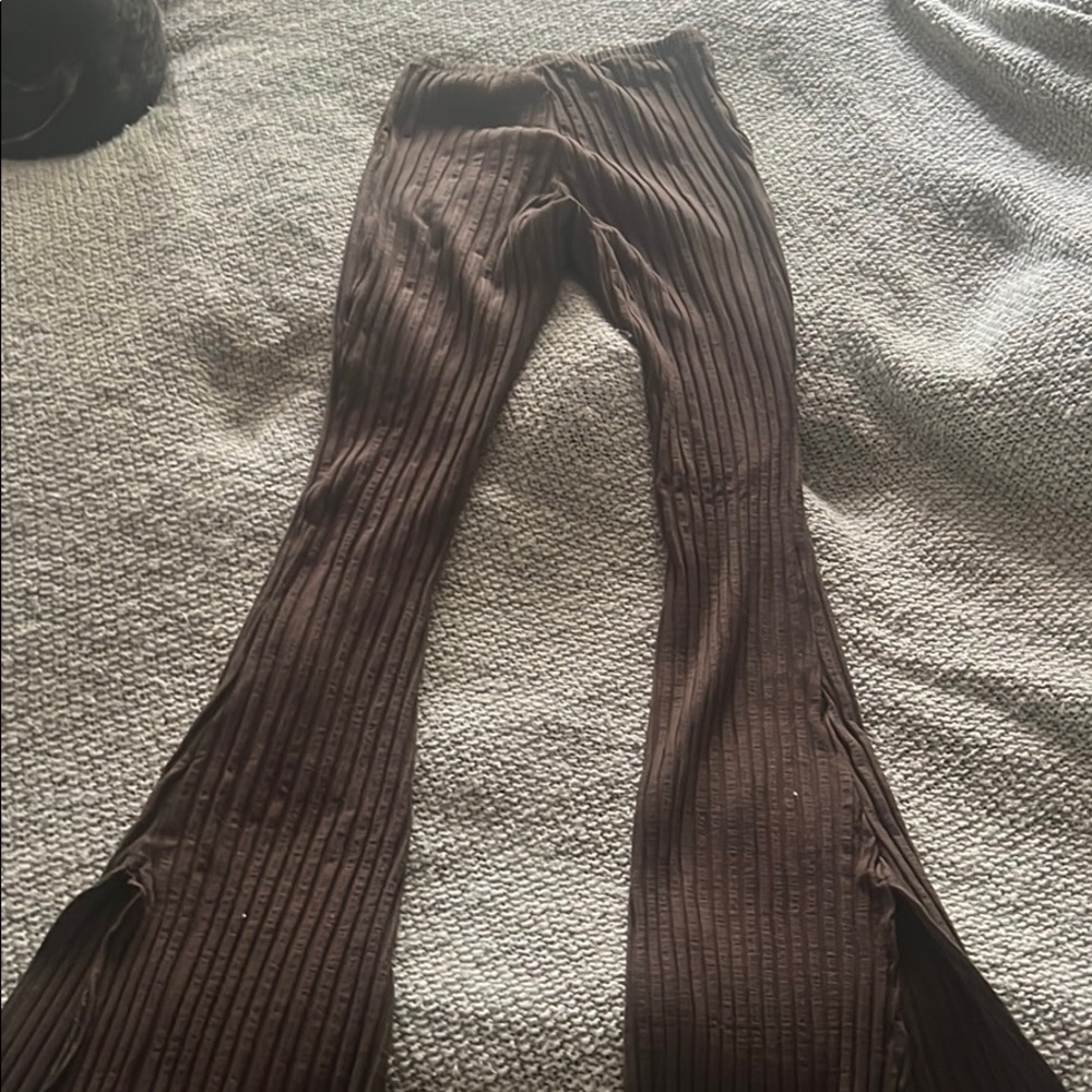 Lovers + Friends brown micro-modal spandex pants - Picture 2 of 2